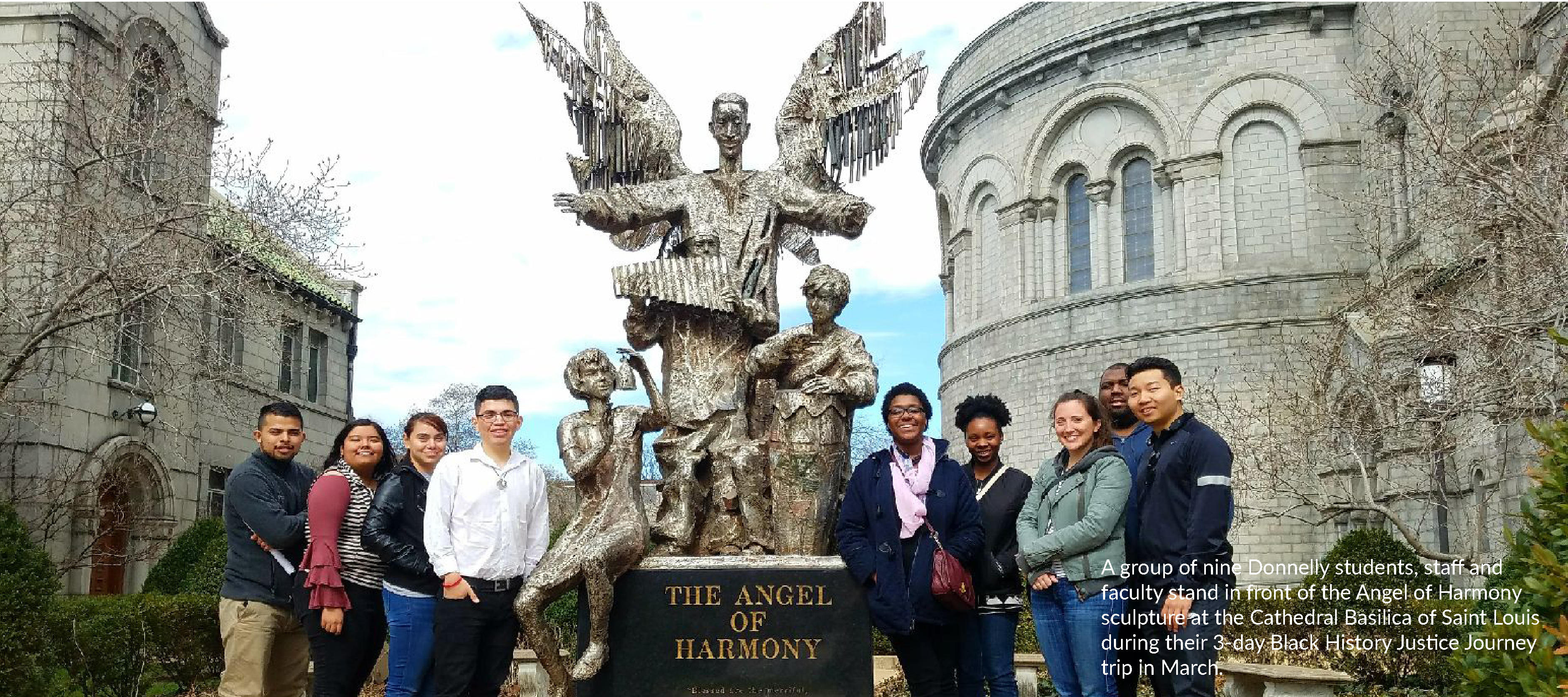 Donnelly students on Black History Justice Journey trip