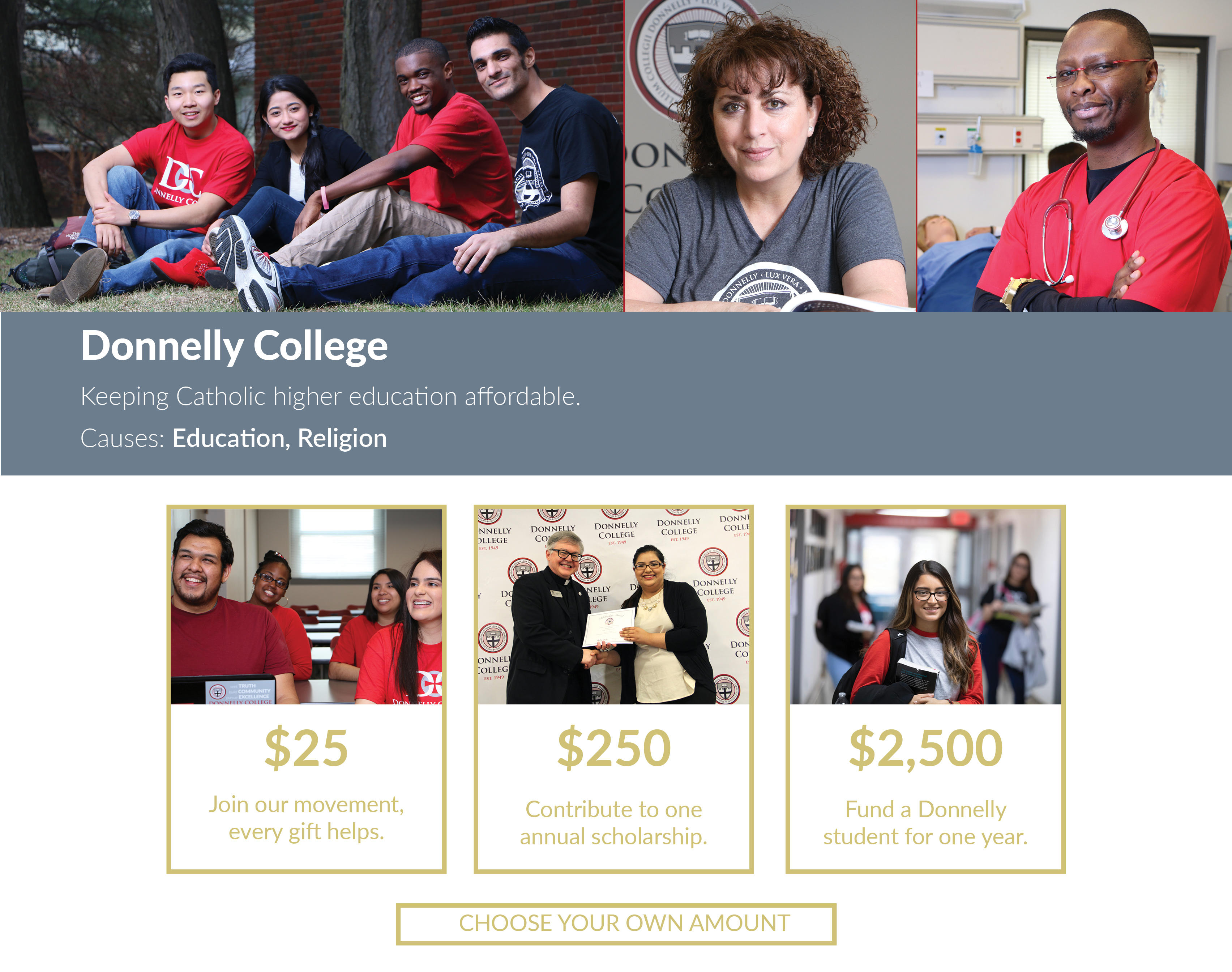 Donate to Donnelly College on Giving Tuesday 