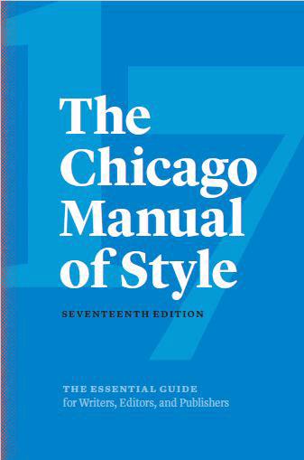 Chicago manual of style master thesis